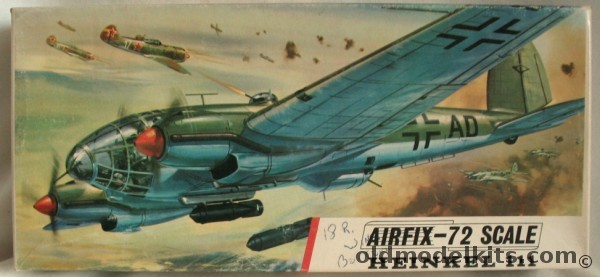 Airfix 1/72 Heinkel He-111 H-20 Medium Bomber, 484 plastic model kit